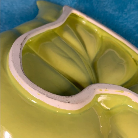 Retro Pottery LEAF Serving Tray CANDY DISH Vintage BOWL 1970s Mid-Century Modern - Picture 11 of 13